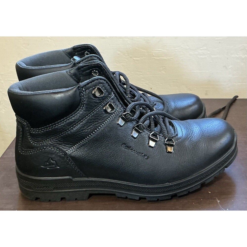 Flexi Country 92105 Black Leather Hiking Boots Men’s Size US 7.5, Mex. 25.5